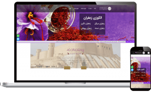 طراحی سایت الکوزی زعفران | طراحی سایت مشهد | طراحی اپلیکیشن مشهد | سئو مشهد